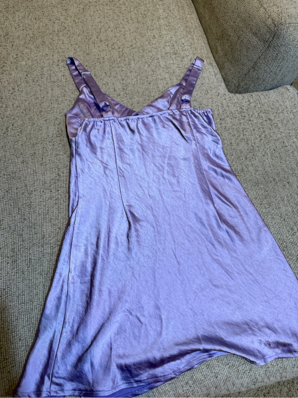 Princess Polly Lavender Satin Slip Dress - Picture 3 of 5